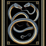 Abstract Serpent Motif Elegance(Blue)