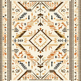 Transitional Geometric Rustic Appeal(Beige)