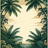 Vibrant Tropical Oasis Aesthetic(Green)