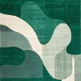Modern Fluid Abstract Motif(Green)