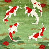 Artistic Abstract Fish Design(Green)