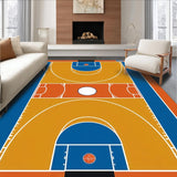 Bold Geometric Basketball Motif(Orange)