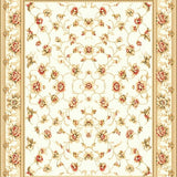 Subtle Beige Floral Accents(Beige)