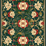 Elegant Floral Art Nouveau Aesthetic(Green)