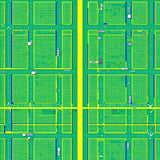 Playful Multicolor Urban Journey(Green)