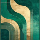 Modern Gradient Artful Style(Green)