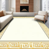 Elegant Greek Key Geometric Motif(Beige)