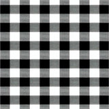 Rustic Black Ivory Plaid Charm(Black)