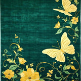 Vibrant Floral Whirlwind Aesthetic(Green)