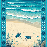Artistic Underwater Scene Decor(Blue)