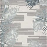 Modern Striking Leaf Print(Beige)