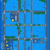 Charming Traffic Theme Decor(Blue)