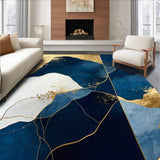 Striking Navy Blue Artistic Flair(Blue)