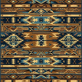 Artisan Crafted Rustic Patterned Weave(Brown)