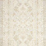 Abstract Geo Area Beige & Cream Tribal Weave Geometric(Beige)