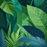 Tropical Leaf Abstract Aesthetic(Green)