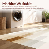 Abstract Horizon Beige Area Modern Artistic Floor Covering(Beige)