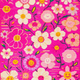 Lively Modern Floral Statement(Pink)