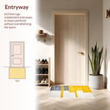 Chic Gray Yellow Geometric Fusion(Yellow)
