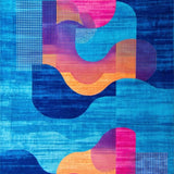 Vibrant Abstract Artistic Expression(Blue)