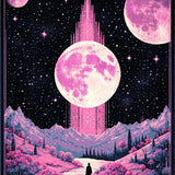 Elegant Lunar Tiled Artistry(Pink)