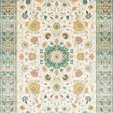 Beige with Abstract Floral Motifs(Ivory)