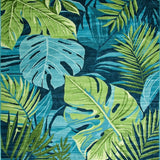 Tropical Multi Color Hallway Runner Use(Blue)