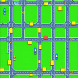 Vibrant Cityscape Playful Mosaic(Green)