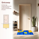 Chic Geometric Patterned Elegance(Blue)