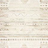 Boho Chic Area Textured Geometric Design(Beige)