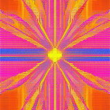 Modern Circular Sunburst Aesthetic(Orange)