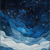 Celestial Blue Starry Motif(Blue)