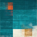 Chic Geometric Design in Hues(Blue)