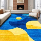 Electric Blue and Yellow Composition(Blue)