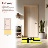 Elegant Textured Abstract Composition(Yellow)