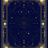 Striking Abstract Indigo Swirl(Blue)