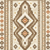 Southwest Cream Aztec Low Pile(Beige)