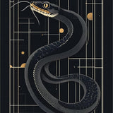 Dramatic Dark Patterned Statement(Black)