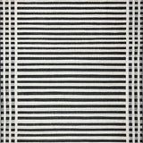 Minimalist Dual Tone Stripe With Handcrafted Layered Lines(Black)