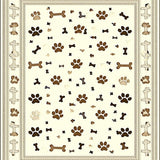 Artistic Subtle Paw Print Elegance(Beige)