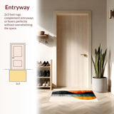 Artistic Abstract Circular Motif(Orange)