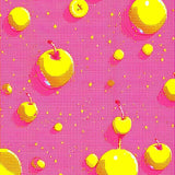 Playful Abstract Cherry Blossom Motif(Pink)