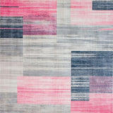 Contemporary Abstract Geometric Fusion(Pink)