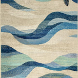 Marine Life Treasure Digital Print With Nautical Charm And Seashell(Beige)