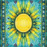 Dynamic Multicolor Spiral Arrangement(Yellow)
