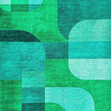 Modern Abstract Green Turquoise(Green)