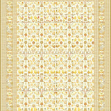 Boho Chic Beige Runner with a Paisley Inspired(Ivory)
