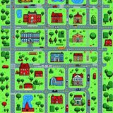 Playful Cityscape Road Design(Green)