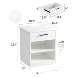 ODIKA Everyday Side Table with Fast Charging Station - ODIKA