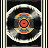 Retro Striped Monochrome Aesthetic(Black)